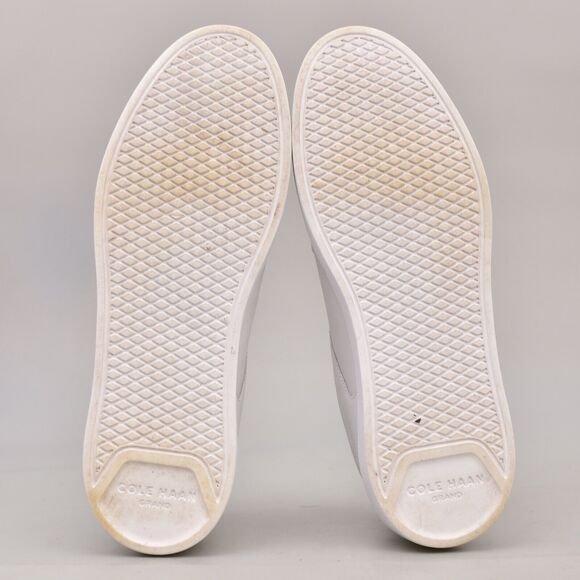 COLE HAAN WOMEN'S 9.5 GRAND CROSSCOURT WHITE LEATHER TENNIS SNEAKERS W26195 - Picture 8 of 11